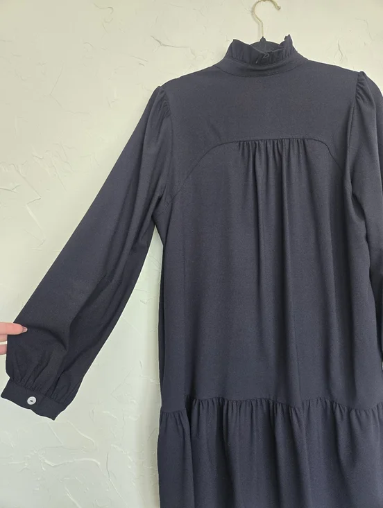 New Tuckernuck Navy Palmerston Long Sleeve Dress, S - Picture 8 of 11